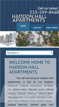 Mobile Screenshot of haddonhallapartments.com